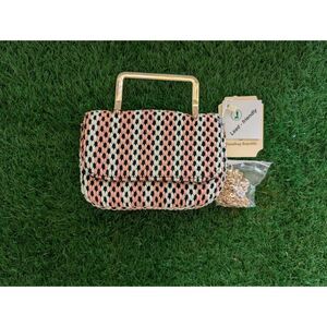 Handbag Republic Crossbody Bag Pink/White/ Black NWT